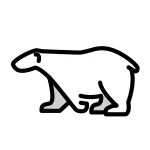 Polar Bear SVG Icon